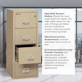 FireKing Fireproof Vertical File Cabinet (4 Letter Sized Drawers