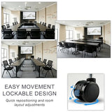 Conference Table, Folding Conference Table with Wheels, Flip Top Mobile Meeting Table for 2-16 Person,