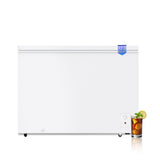 Large Chest Freezer, 12 Cu.Ft Commercial Deep Freezer with 8 Level Adjustable Temperature(-11.2°F to 10.4°F), Energy Saving Freezer with Removable Basket, Universal Wheels, White