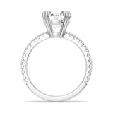 MSBLUE® Moissanite Engagement Ring, 2ct Size 6