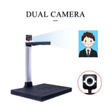 Portable Scanner, 2pcs Document Scanner Camera for Teaching, 10MP A4 HD Format Photo for Laptop, OCR Online Training to Improve Efficiency