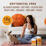 Clean Vegan Protein Powder Vanilla | Organic Protein Powder Plant Based Formula with 5 Superfood Blend Sprouted & Fermented | Non-GMO Low Carb Soy Dairy & Gluten Free (Vanilla, 30 Servings)