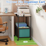 Lateral File Cabinets Rolling File Cart, Mobile Hanging File Cabinet with Wheels