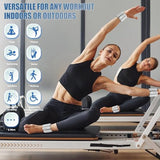 INDEPANDIA Wrist & Ankle Weights for Women and Men, 2lbs Pair Adjustable Silicone Weighted Bangles for Arm & Leg Workouts, Perfect for Pilates, Yoga, etc.