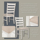Signature Design by Ashley Skempton Cottage Dining 7 Piece Set – Rectangular Table & 6 Upholstered Chairs