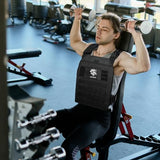 Adjustable Weighted Vest for Men Women – Tactical Vest for Rucking, HIIT & CrossFit, Fits 10x12 Plates, 600D , Weights Not Included
