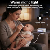 Electric Nasal Aspirator for Baby, 9 Adjustable Suction Power,Nose Cleaner Travel Kit,LED Display,Night Light and Music Soothing Function, Electric Nose Sucker for Newborns/Infants