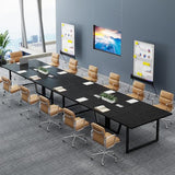 Tribesigns 8FT Conference Table Set of 2, Large Meeting Podcast Table