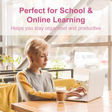 HP 14″Rose Gold Lightweight Laptop, with Office 365 & Copilot AI, Intel Processor, 4GB RAM Memory