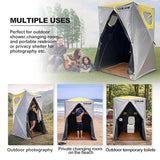 XIXIKANK Luxury Pop Up Shower Tent,Tool-Free Setup Portable and Lightweight Privacy Tent with Blackout Coating,Waterproof & UV Resistant for Camping, Beach,Portable Bathroom 82” x 56” x 56”