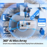 USB Speakerphone, M1A Zoom Certified AI Mics 360°Voice Pickup USB Type C-A Plug & Play Computer Speakers with Microphone