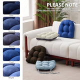 IASEAHK Chair Cushions for Dining Chairs, Seat Cushions for Kitchen Chairs, Indoor Seat Cushions Set of 4, 15.5" x 15.5" x 4", Navy Blue