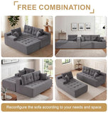 Hobestluk Boneless Couch Modular Sectional Sofa L-Shape Lounge Cloud Couch
