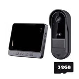 FMDARJXWHCP Wireless WiFi Doorbell Camera 1080P Video Intercom Doorbell(with Screen 32G)