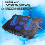 Cryogen Gaming Laptop Cooling Pad - Fits 17 in Computer- Adjustable Laptop Cooling Stand with 5 Quiet Cooler Fans