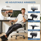 DUMOS Big and Tall Office Desk Chair with Lumbar Support, 500lbs Heavy Duty