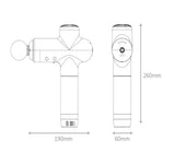 TECJHJZ Massage Gun, 2Pcs Muscle Massage Gun Electric Neck Fascial Gun for Body Massager Relaxation Fitness Pain Relief for Gift