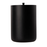 Maxi Collection Large Bathroom Trash Can – 6 Gallon Resin Waste Bin with Lid, 10x10x14 Inch Modern Garbage Can, Fits Standard 5-6 Gallon Bags (Black)