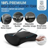 assountgh Seat Cushion &Office Chair Cushion,Lumbar Support Pillow for Office Chair,Ergonomic Memory Foam Non-Slip Office Chair