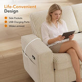 Vipbear Sectional Sleeper Couch with Pull Out Sofa Bed