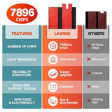 lawind Red Light Therapy Mat for Full Body, 88"x83" Red Therapy Blanket with 2632 3-in-1 Chip LEDs, 660nm & 850nm Dual Wavelength Infrared Red Light Therapy for Better Sleep & Relaxation