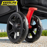 Upgraded Folding Shopping Cart & Pet Stroller 99 LB, 2-in-1 Personal Portable Shopping Cart