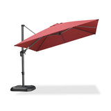 PURPLE LEAF Patio Umbrella Outdoor 10' x 10' Square Easy Assembly Terra