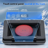 Sealed Foam for Rapid Cooling Gaming Laptop,14.1-19.3 inch Laptop Cooler with Adjustable Brackets,Dust Filter,Touch Start