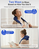Musugy Neck and Shoulder Massager with Heat : Cordless Shiatsu Neck Massager for Pain Relief Deep Tissue - 3 Modes, 2 Intensity & 2 Heat, Daily Comfort for Desk Workers, At-Home Use, Women, Men
