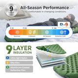 Elegear CumbreX™ Sleeping Pad for Camping with 9 R-Value, Ultralight Camping Sleeping Mat for All Seasons, Insulated Backpacking Sleeping pad, Ripstop Camping Mattress for Outdoor Hiking Tent