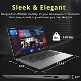 Lenovo Laptop Thin and Light for 2026 Student Business with Office Suite, Copilot AI, Intel CPU Up to 2.8GHz, 8GB RAM