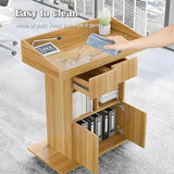 Solid Wooden Podium Stand Podiums for Classroom Lectern Podium Stand Wood Church Pulpit