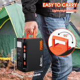 Takki 450W Peak Solar Generator 277Wh Portable Power Station with Solar Panels 40W Included 110V Pure Sine Wave AC Outlet DC USB Ports for Camping CPAP Emergency Tent Outdoor