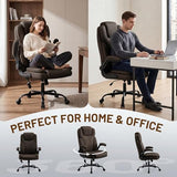 Hayelf Ergonomic Office Chair, PU Leather High Back Executive Chair