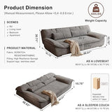 Sofa Bed, Sleeper Couch with Adjustable Backrest, Ideal for Modern Living Rooms