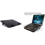 Feilx Laptop Cooling Pad,14 Inch Notebook Cooler 5v Dual Fan USB External Laptop Cooling Pad