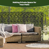 Kingsyard Metal Privacy Screen, 72"H x 47"W Outdoor Privacy Screen Freestanding
