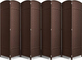 Sorbus 8 Panel Room Divider 6 ft. Tall - Privacy Screen, Extra Wide Double Hinged Panels