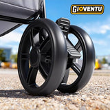 𝟐𝟎𝟐𝟔 𝐔𝐩𝐠𝐫𝐚𝐝𝐞𝐝 Folding Shopping Cart with Wheels, 80lbs Multi Use Grocery Carts with 360° Wheels & Removable Tote Bag, Multifunctional Portable Personal Shopping Carts for Groceries, Black
