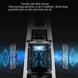 ZUMAHA Quiet 12 Speed Tower Fan, LED Display Cooling Fan with Remote Control, Oscillating 60° Bladeless Floor Fan for Home Indoor
