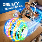 Veeniix 360° RGB Light Rotation Drone for Kids, RC Quadcopter with Altitude Hold, One Key Take Off & Landing, Left Right Side Fly, 3 Adjustable Speeds & Trim Function, Gift Toys for Boys and Girls, Indoor Outdoor Toy