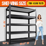 Set of 4 Heavy Duty Garage Shelving 5T Storage Shelves
