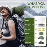 JAICOM 2 Person Camping Tent - Lightweight Backpacking Tent, Waterproof Windproof Easy Setup Hiking Tent, Suitable for Outdoor, Family, Camping, Hunting, Mountaineering Travel