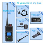 SAMCOM Programmable UHF Two Way Radios Long Range for Adults School,9 Packs