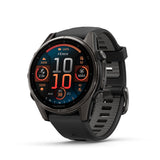 Garmin fēnix® 8, Sapphire, 43mm, DLC Titanium, Black/Pebble Gray