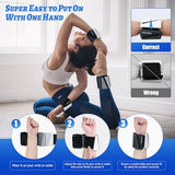 BECOJADDE Ankle Weights for Women Wrist Weights Set of 2 (2 lb Each) Adjustable Arm Leg Weight for Womens Men Suitable, Gradient Black