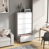 5 Drawer File Cabinet,Metal Lateral Filing Cabinet with Lock