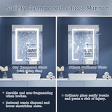 ExBrite LED Lighted Bathroom Medicine Cabinet with Mirror, 24 x 30 Inch, Recessed or Surface Mount, Anti-Fog