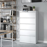 5 Drawer File Cabinet,Metal Lateral Filing Cabinet with Lock
