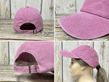 Enodtter World's Best Grandma Hat for Women, Christmas Birthday Gift for Grandmother, Washed Pink Baseball Cap Cotton Distressed Dad Hat